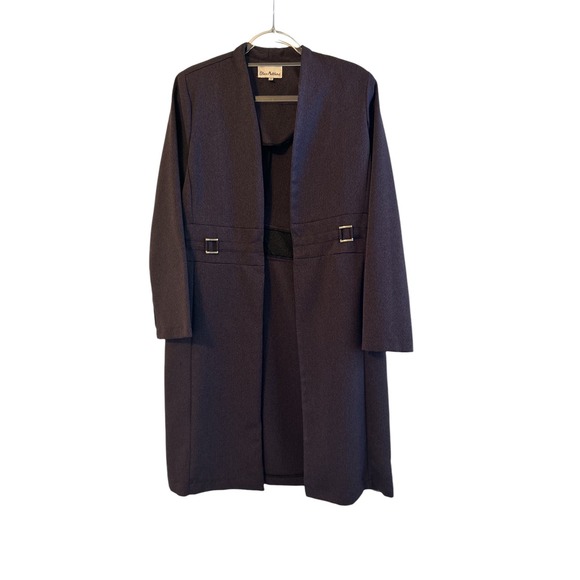 Olivia Matthews Dresses & Skirts - Olivia Matthews Dress with Matching Long Jacket Size 12 Plum
